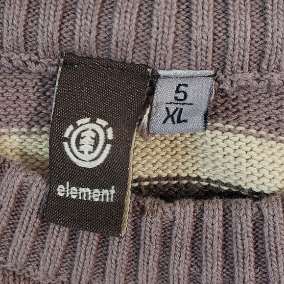 Element Brown Stripped Sweater - Picture 4 of 4